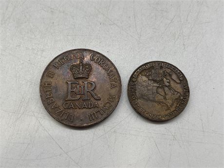 2 EARLY COINS