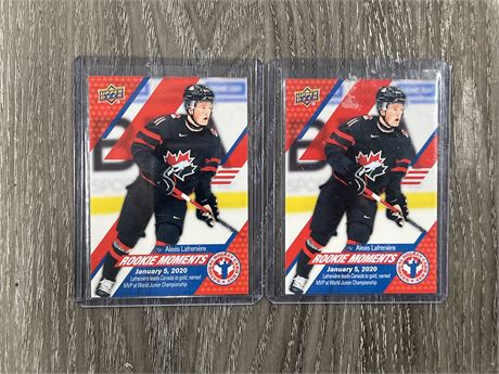 2 NATIONAL CARD DAY ALEX LAFRENIERE ROOKIE MOMENTS