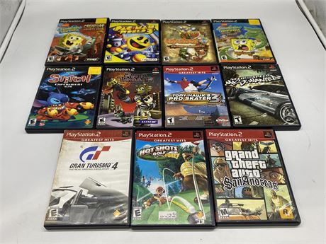 11 PLAYSTATION 2 GAMES (Scratched)