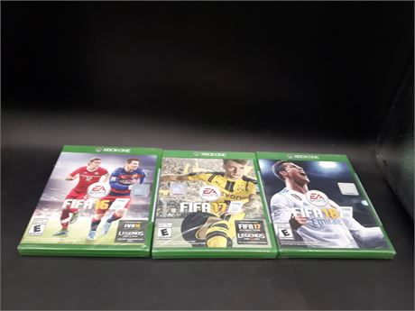 SEALED - FIFA 16, 17 & 18 - XBOX ONE