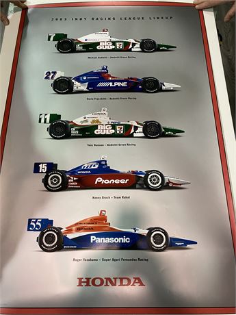 3 MISC. RACING POSTERS (posters are rolled up, largest is 36”x24”)