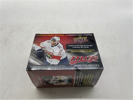 SEALED 2022/23 NHL UPPER DECK MVP SERIES CARD BOX