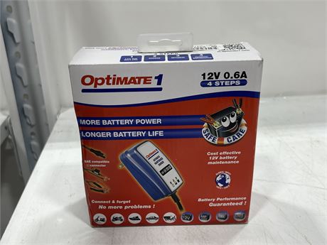 (NEW) OPTIMATE 1 AUTOMATIC MAINTENANCE CHARGER