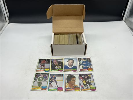 BOX OF 1980 OPC NHL CARDS