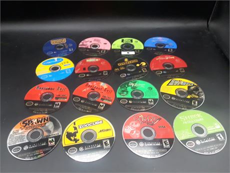 COLLECTION OF GAMECUBE GAMES - DISC ONLY