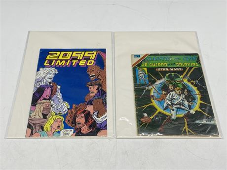LOT OF 2 VINTAGE COMICS - 1 MEXICAN STAR WARS + OTHER