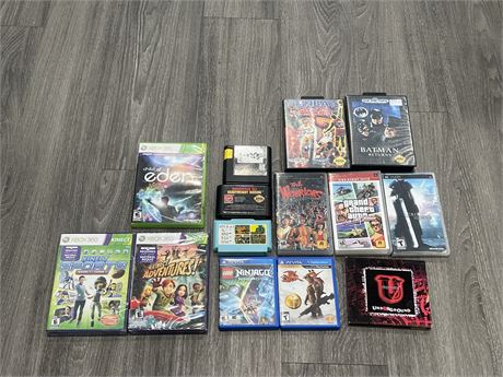 VIDEO GAME LOT - 2 KINECT GAMES ARE SEALED
