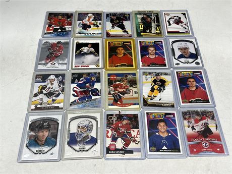 20 NHL YOUNG GUNS / ROOKIE CARDS