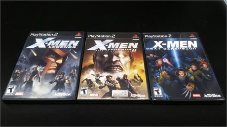 EXCELLENT CONDITION - CIB - COLLECTION OF 3 X-MEN GAMES (PS2)