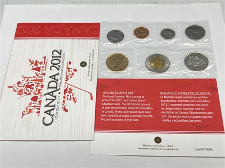 2012 RCM UNCIRCULATED COIN SET