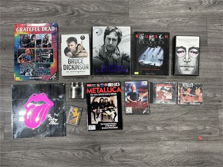 LOT OF MUSIC RELATED COLLECTABLES