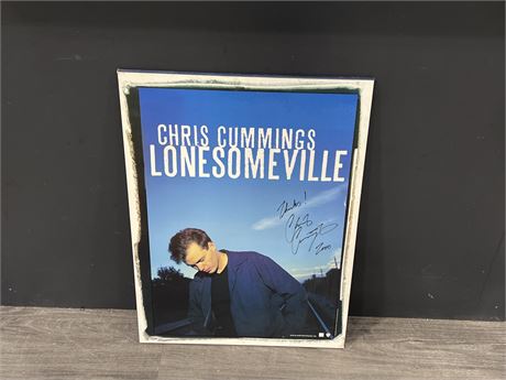 SIGNED CHRIS CUMMINGS LONESOMEVILLE PICTURE - 18”x24”