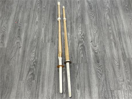2 JAPANESE KENDO SWORDS, 1 SEALED