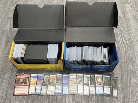 2 BOXES OF MAGIC THE GATHERING CARDS FROM AN ESTATE