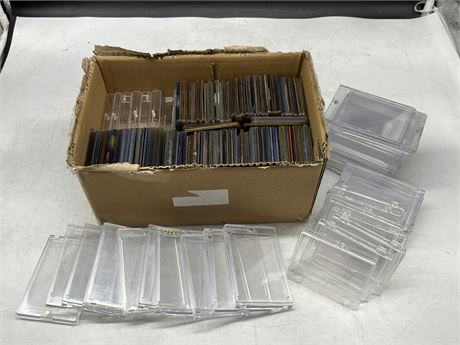 LOT OF ASSORTED CARD HOLDERS / TOP LOADERS