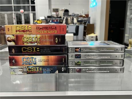 CSI & STAR TREK DVD SETS