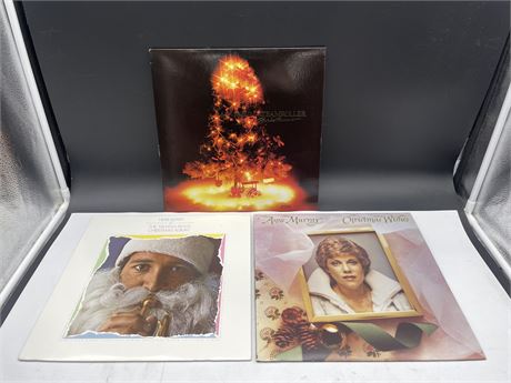 3 MISC CHRISTMAS RECORDS - MINT (M)