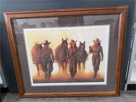 JOHN ZACHARIAS SIGNED NUMBERED. FOREVER FREINDS PRINT 40”x33”