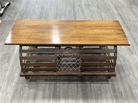 LOBSTER TRAP COFFEE TABLE (48” wide, 21” tall)