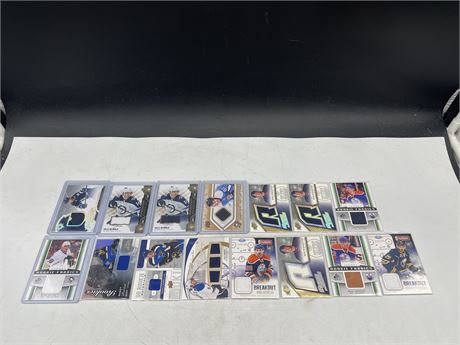 15 ROOKIE PATCH CARDS - SOME NUMBERED