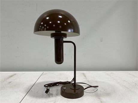 1930’s BROWN BAG TURGI BAHAUS STYLE DESK LAMP - 15” TALL