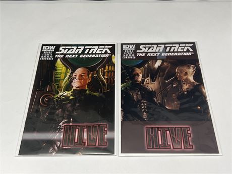 STAR TREK NG: HIVE #1-4 COMPLETE PHOTO COVERS