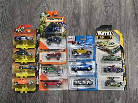14 NEW SMALL DIECAST CARS