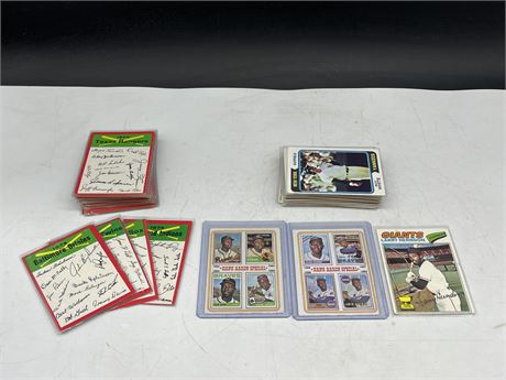 LOT OF 1970’s / 80’s BASEBALL CARDS