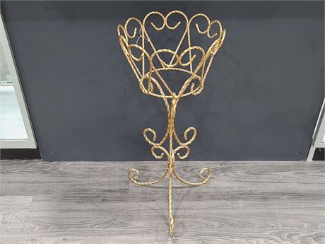 MCM TWISTED WROUGHT IRON PLANT STAND (29")