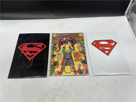 3 SUPERMAN COMICS