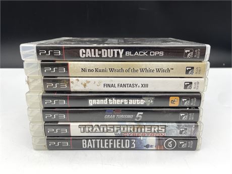 7 MISC PS3 GAMES