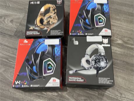 4 NEW GAMING HEADSETS