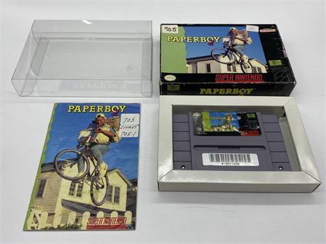 PAPERBOY 2 - SNES COMPLETE WITH BOX & MANUAL