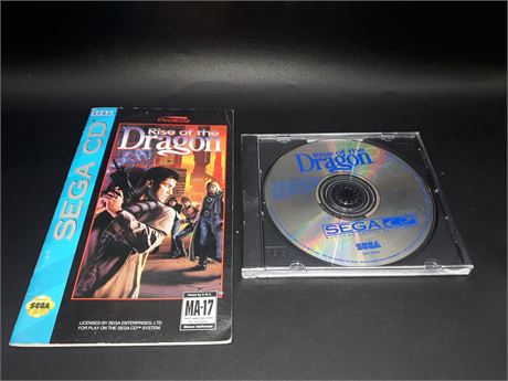 RISE OF THE DRAGON - VERY GOOD CONDITION - SEGA CD
