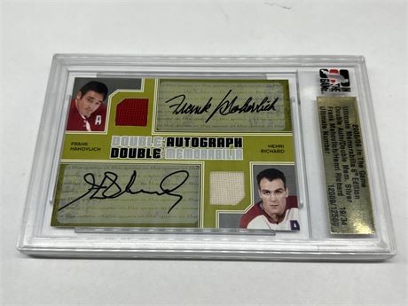 I.T.G MAHOVLICH & RICHARD DUAL SIGNATURE / PATCH CARD #12009/12500