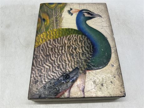 SID DICKENS ‘FABLED BIRD’ PLAQUE - HAS DAMAGE SEE PHOTOS - 6” X 8.5”