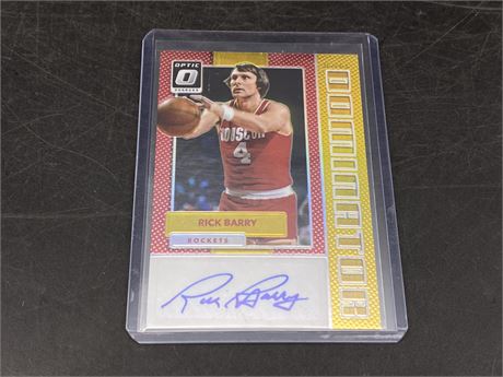 LIMITED EDITION RICK BARRY AUTOGRAPH CARD