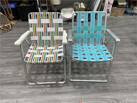 2 MCM LAWN CHAIRS