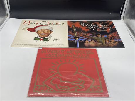 3 CHRISTMAS RECORDS - VG+