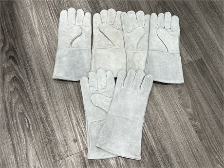 3 PAIRS OF WELDING GLOVES