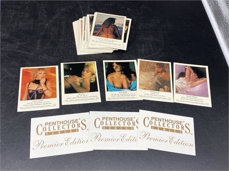 ~40 1992 PENTHOUSE CARDS