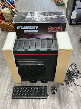AZZA FUSION 3000 GAMING TOWER W/ XTREME GEAR KEYBOARD & MOUSE