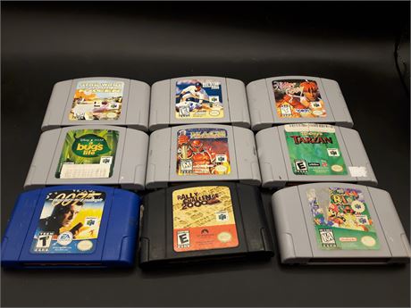 COLLECTION OF N64 GAMES - VERY GOOD CONDITION