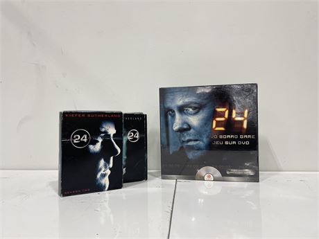 24 HRS DVD BOARD GAME (unopened) + 2 DVD SETS