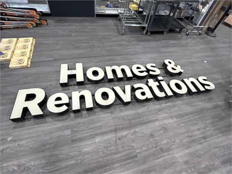 VERY LARGE HOMES & RENOVATIONS METAL SIGNAGE - RENOVATIONS 10+ FT