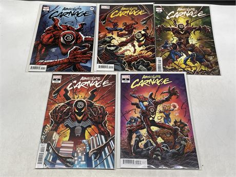 ABSOLUTE CARNAGE 1-5 RON LIM VARIANTS