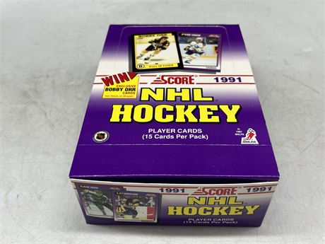 (NEW) SCORE 1991 CARD BOX (36 packs)