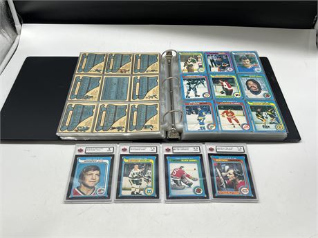 1979/80 NHL OPC COMPLETE SET INCLUDING 4 GRADED CARDS - DOES NOT INCLUDE GRETZKY