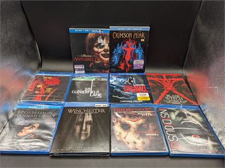 SEALED - COLLECTION OF HORROR BLURAYS