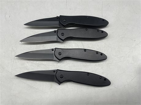 4 NEW SPRING ASSIST POCKET KNIVES